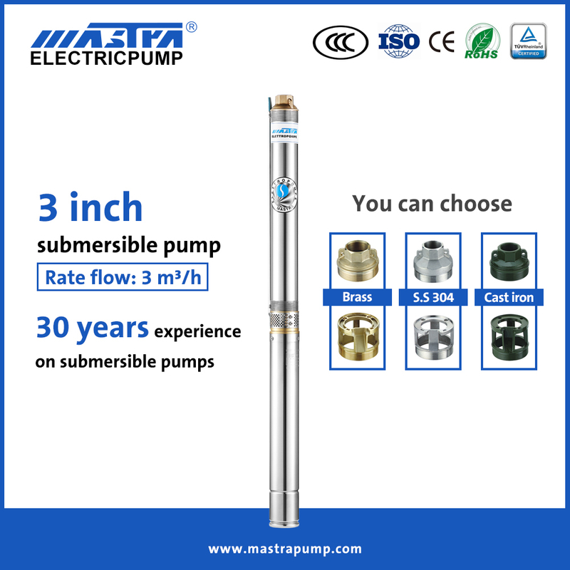 Mastra 3 inch tube submerable qiimaha hoose R75-T3 2 in bamka ceel hoostiisa
