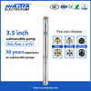 Mastra 3.5 duim wisselstroom dompelboorgatpomp ho&euml;druk waterpomp R85-QX 1 3 pk dompelputpomp