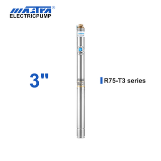 60Hz Mastra 3 inch Submersible Pump - R75-T3 series 3 m³/h rated flow water pump submersible