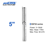 Mastra 5 inch stainless steel submersible pump - 5SP series 30 m&sup3;/h rate flow solar pump system
