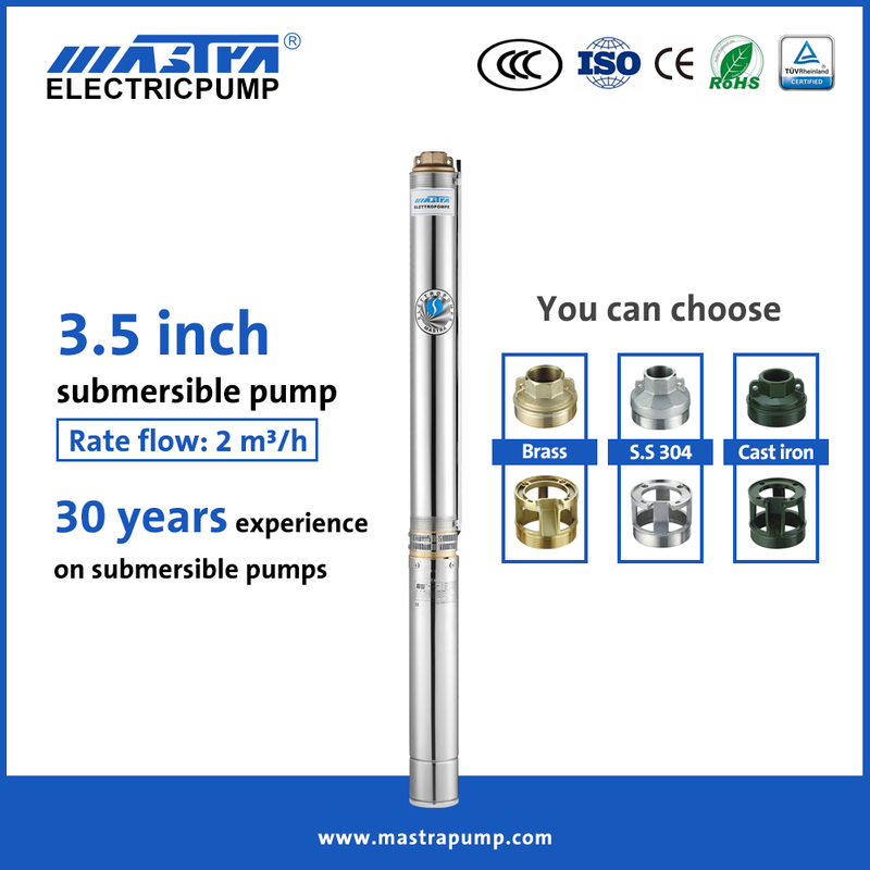 Pompa submersible Mastra 3,5 inci Perusahaan pompa submersible R85-QS