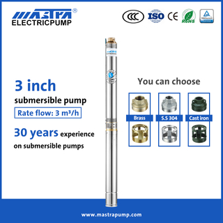 Mastra 3 inch Submersible well Pump R75-T3 ac submersible pump