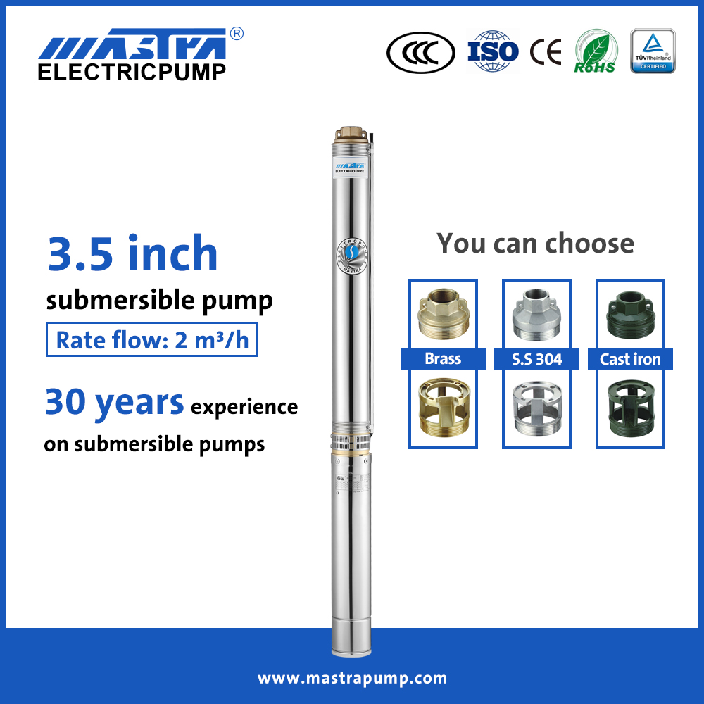 Mastra 3.5 inch 1.5 hp submersible well pump R85-QS 1 3 hp submersible pump