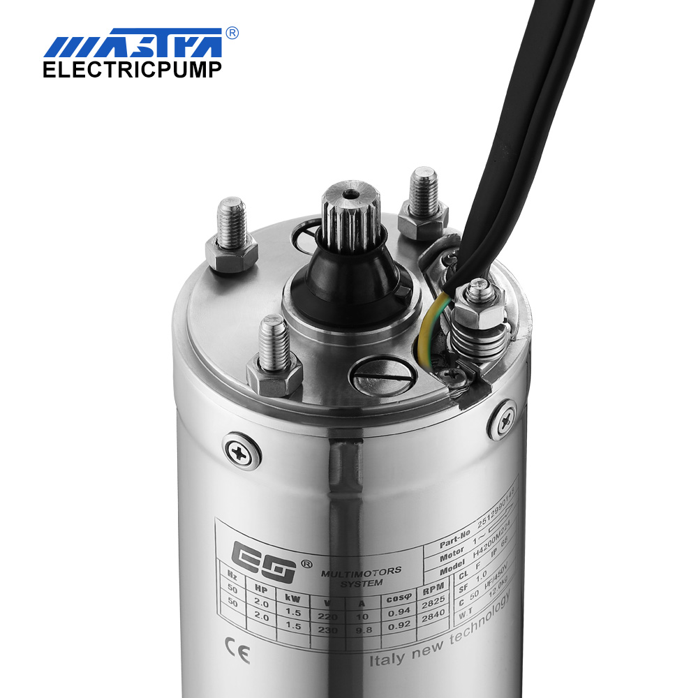 4" Oil Cooling Submersible Motor 0.5 hp solar submersible pump price