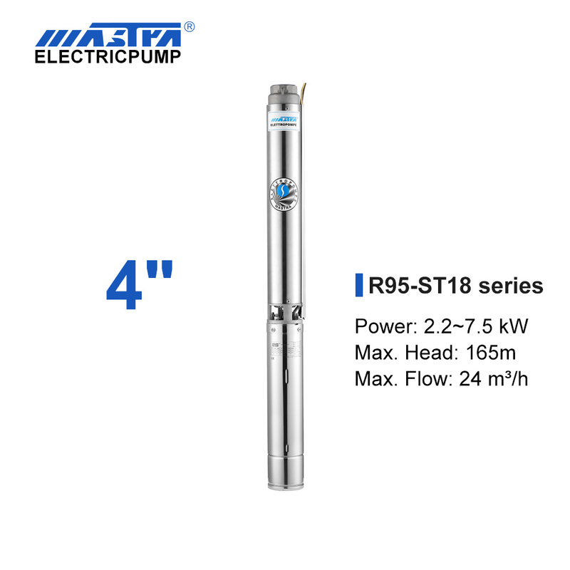 Mastra 4-tommers nedsenkbar pumpe - R95-ST-serien 18 m&sup3;/t rated flow sj&oslash;vann brannslokkingspumper