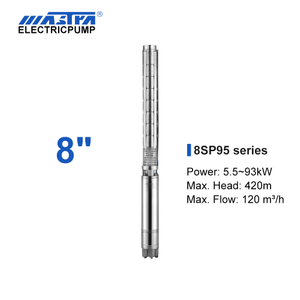 Mastra 8 inch stainless steel submersible pump - 8SP series 95 m³/h rated flow