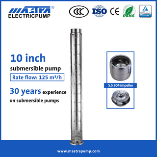 Mastra 10 inch full stainless steel grundfos 75hp submersible well pump 10SP125-05 electric submersible pump