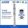 Mastra 5 ນິ້ວສະແຕນເລດ submersible well pump ສະຫນອງ 5SP submersible pump ຍີ່ຫໍ້ທີ່ດີທີ່ສຸດ
