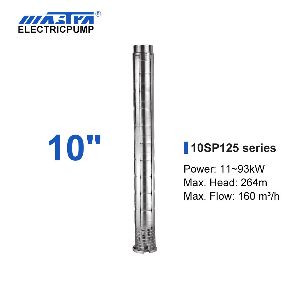 Mastra 10 inch stainless steel submersible pump - 10SP series 125 m³/h rated flow wayne submersible sump pump parts