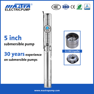 Mastra 5 inch stainless steel submersible well pump 5SP stainless steel deep well pump