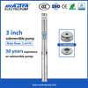 Mastra 3 လက်မအပြည့် stainless steel china submersible pump 3SP1 deep well solar pumps