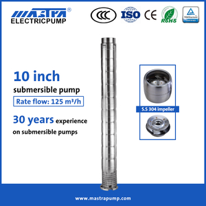 پمپ شناور چاه عمیق ماسترا 10 اینچ تمام فولاد ضد زنگ grundfos پمپ شناور 10SP125 grundfos sp