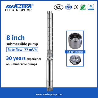 Mastra 8 inch full stainless steel franklin electric submersible pump 8SP77 best deep well submersible pump