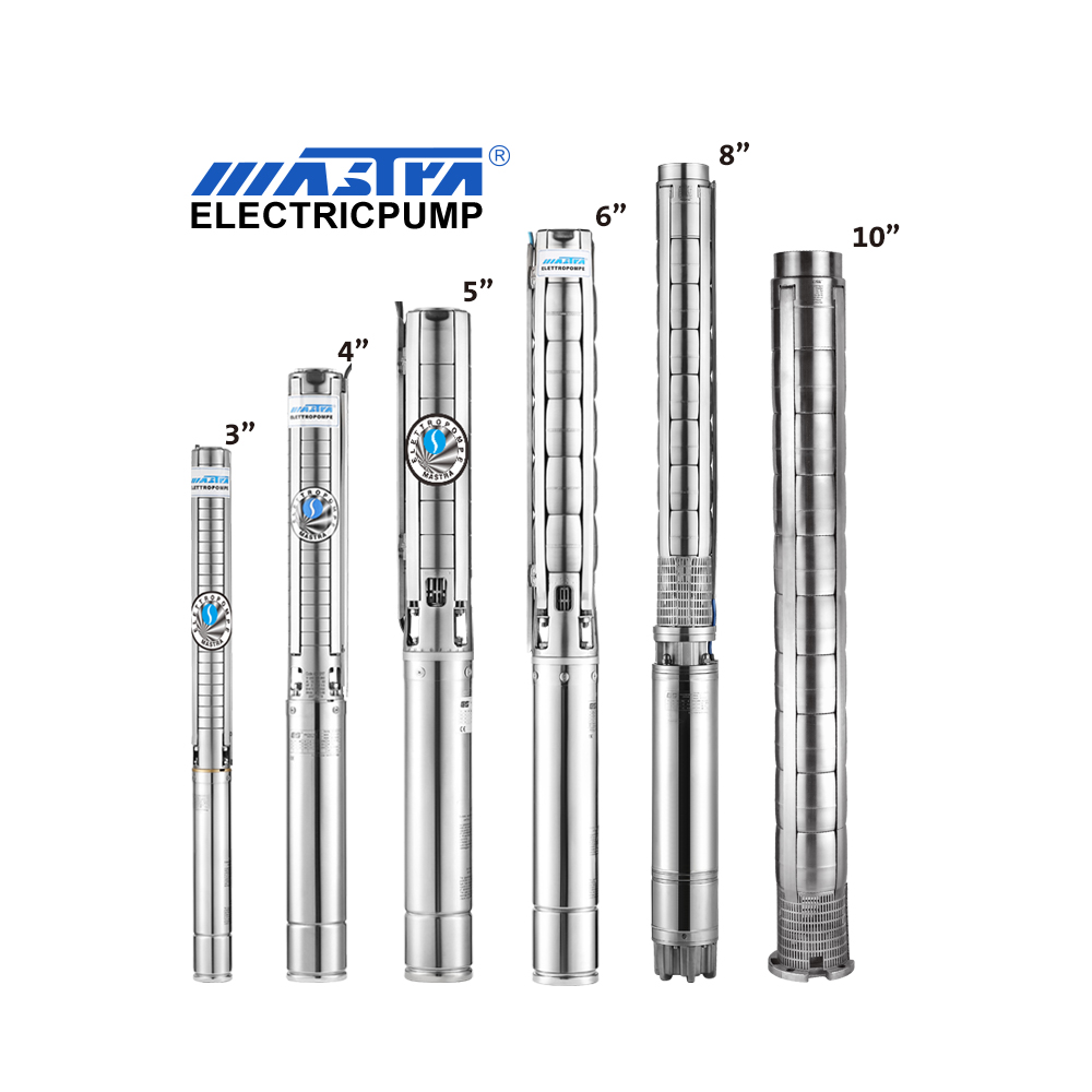 Mastra 6 inch stainless steel deep well submersible water pump 6SP AC Solar pumping system