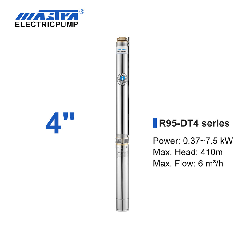 ปั๊มจุ่ม Mastra 4 นิ้ว - R95-DT ซีรีส์ 4 m&sup3;/h อัตราการไหล mastra R85 QC ปั๊มบ่อใต้น้ำ