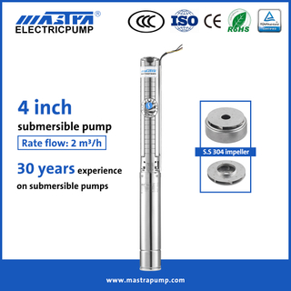 Mastra 4 inch all stainless steel deep well submersible water pump price 4SP electric water pump submersible