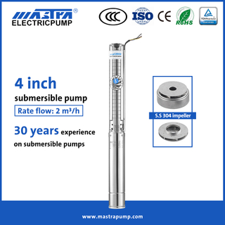 Mastra 4 inch full stainless steel dc submersible pump 4SP2 solar water pump စျေးနှုန်း