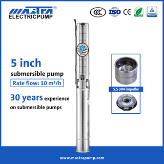 Mastra 5 inch stainless steel submersible deep well pump manufacturers 5SP 380V Submersible water pump