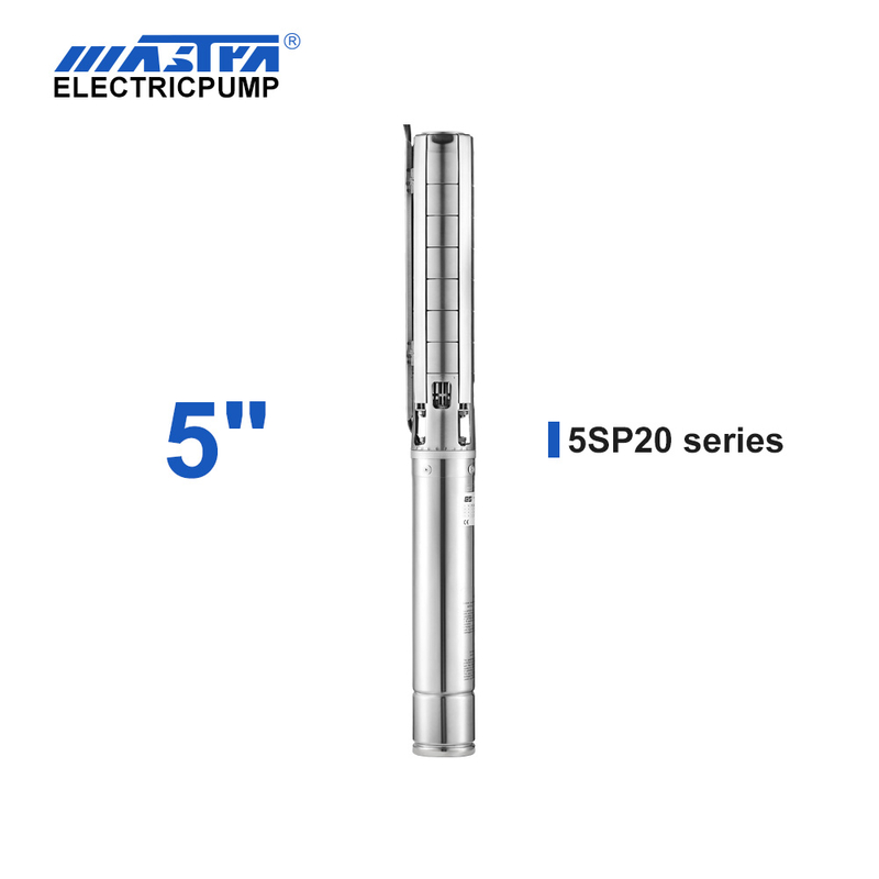 Pompa sommersa Mastra in acciaio inox da 5 pollici - serie 5SP Portata nominale 20 m&sup3;/h il controller