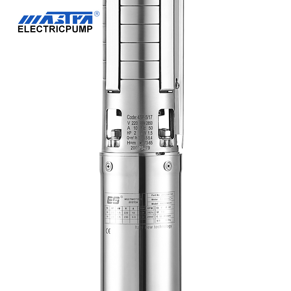 Mastra 4 inch stainless steel submersible pump - 4SP series 2 m³/h ...