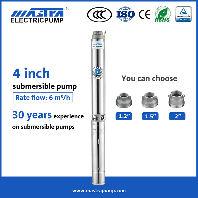 Bomba de agua el&eacute;ctrica sumergible Mastra de 4 pulgadas R95-ST bomba de agua de riego sumergible