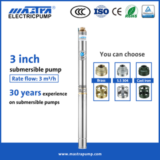 Mastra 3 inch grundfos deep well submersible pump R75-T3 3 inch submersible deep well pump