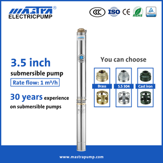 Mastra 3.5 inch submersible borehole water pump R85-QX automatic submersible pump