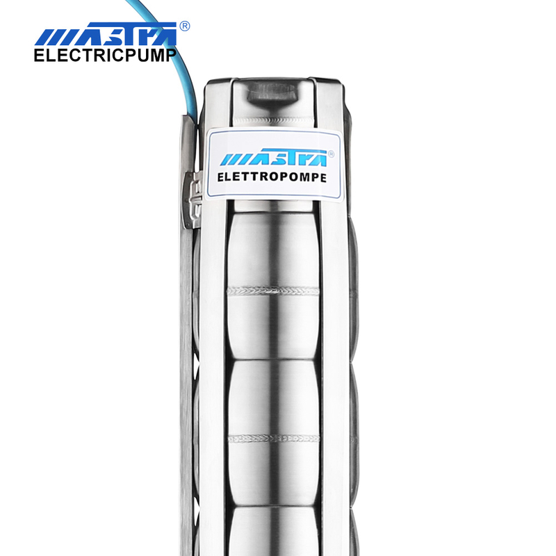 MASTRA 6-Zoll-Tauchbohrlochpumpe aus Edelstahl, Tiefbrunnenpumpe der Serie 6SP