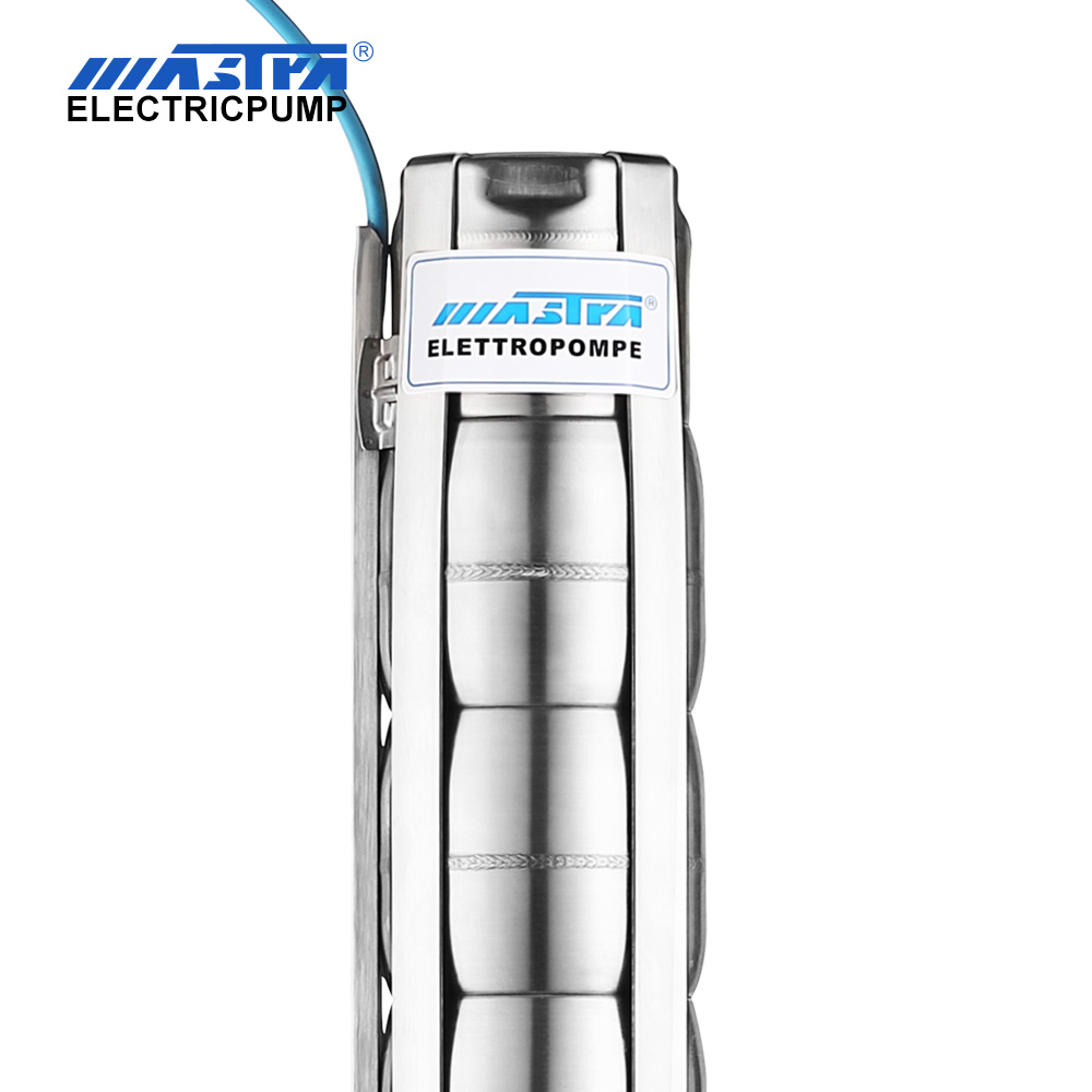 MASTRA 6-Zoll-Tauchbohrlochpumpe aus Edelstahl, Tiefbrunnenpumpe der Serie 6SP