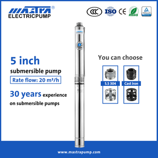 Mastra 5 pulgadang hindi kinakalawang na asero Submersible deep well Pump R125 submersible pump manufacturers
